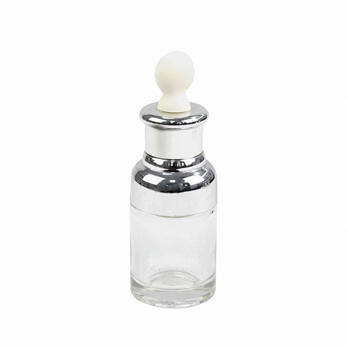 designer glass cosmetic drop  essential oil packaging personal care clear child proof dropper bottle message oil bottle