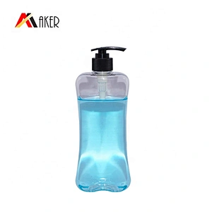 Wholesale price personal care square 500ml PET plastic custom lotion pump bottle