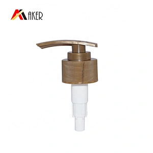 Cosmetic wholesale 28/410 Plastic amber dispenser Lotion Pump for bottles