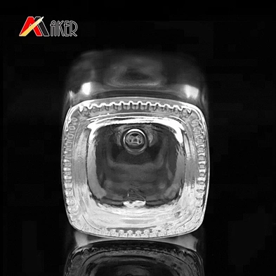 Wholesale custom shape clear empty 15ml nail polish glass bottle with brush
