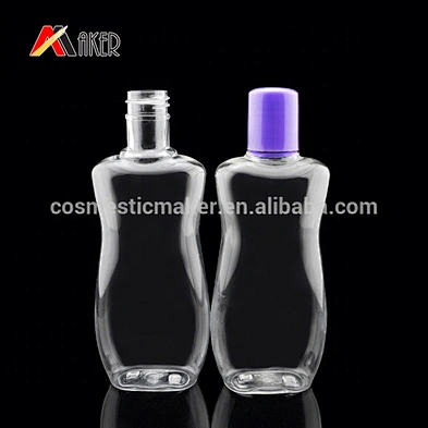 Custom 120ml 4 oz PET Transparent Color Square Lotion Bottle with Screw Cap