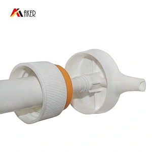 China Suppliers 32/410 custom shape white PP plastic screw lotion dispenser pump