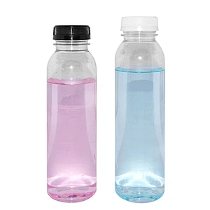 empty milk tea plastic pet bpa free juice screw cap clear beverage coffee drinking disposable water bottle