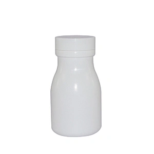 HDPE Plastic Screen Printing 4oz 100ml 36mm Empty Pill Medicine Bottle with White Screw Cap