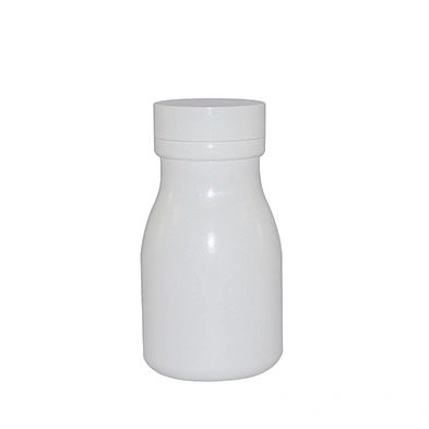 HDPE Plastic Screen Printing 4oz 100ml 36mm Empty Pill Medicine Bottle with White Screw Cap