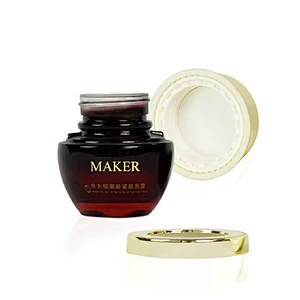 wholesale empty glass 50g 2oz  custom logo alumite cap lotion face cream handcream cosmetic packaging skincare jar