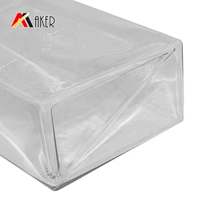 China manufacturer 200ml transparent square PETG plastic shampoo bottle with lotion pump