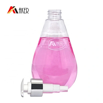 China supplier custom shape clear 500ml empty pet plastic shampoo bottle with lotion pump