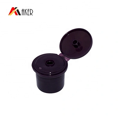 Factory supply wholesale price purple color 24mm flip top cap for plastic bottle