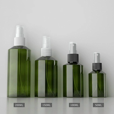 50ml 100ml 200ml 300ml 500ml PET Plastic Alcoho hand sanitizer cosmetic perfume refillable fine mist spray bottle