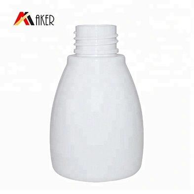 China factory unique round 90ml white PET plastic body lotion bottle with pump