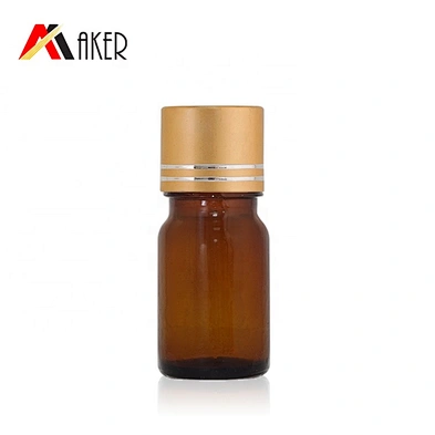 China supplier 5ml amber mini vial small glass container essential oil bottle
