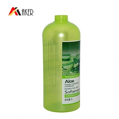 Hot selling large volume green round 1000 ml PET plastic shampoo bottle with lotion pump