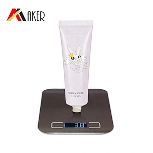 Newest custom design 25g sun screen empty plastic tube cosmetic packaging with octagonal screw cap