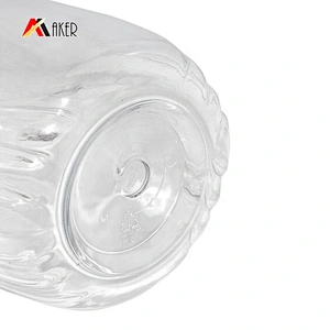 Newest design wholesale price 740ml empty clear PET plastic lotion bottle with pump