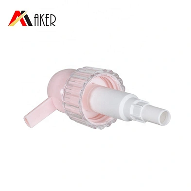 Luxury pink 32/410 plastic cosmetic shampoo lotion dispenser pump for personal care bottles