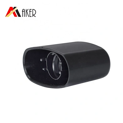 Factory supply 40ml black super oval LDPE plastic cosmetic foundation tube packaging with plastic double wall screw cap
