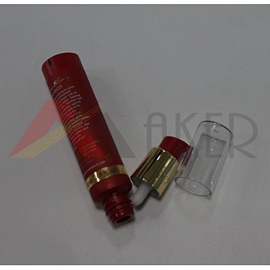 Custom Red Soft 30ml LDPE Packaging Empty Cosmetic Luxuary Airless Pump Tube