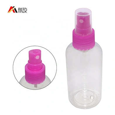 Wholesale 24/410 semi-transparent pink plastic fine mist sprayer spray pump for cosmetic bottle