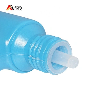 Factory 500ml HDPE blue plastic detergent bottles for toilet bowl cleaner with plastic screw cap