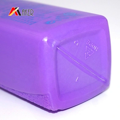 Nice design wholesale 200ml purple HDPE plastic bottle for shampoo