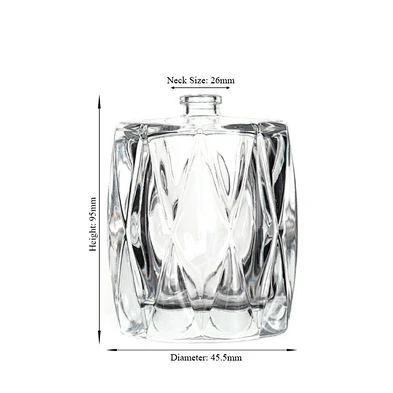 Wholesale Empty 90ml Clear Glass Flower Reed Diffusers Bottle Set With Wooden Cork For Room Decor