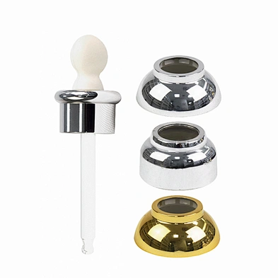 designer glass cosmetic drop bottle essential oil packaging personal care clear child proof dropper bottle