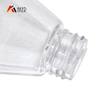 China supplier custom shape clear 500ml empty pet plastic shampoo bottle with lotion pump