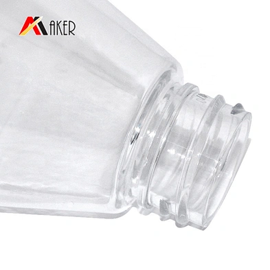 China supplier custom shape clear 500ml empty pet plastic shampoo bottle with lotion pump