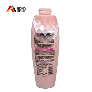 2020 New wholesale price pink PET plastic empty shampoo bottle 450ml with pump