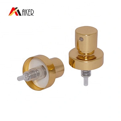 Factory price 18/400 golden color perfume aluminum crimp pump sprayer