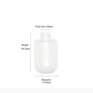 120ml 150ml Semi transparent Purple Frosted Empty PET Plastic Portable Travel Size Lotion Bottles with Pump