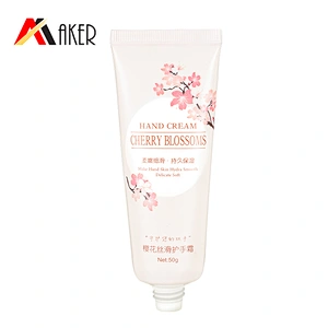 Fancy style 50ml white aluminum plastic laminated cosmetic hand cream tube ABL tube packaging with polygon screw cap