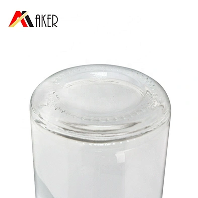 Factory supply new design empty clear glass wine bottle 500ml with aluminum cap