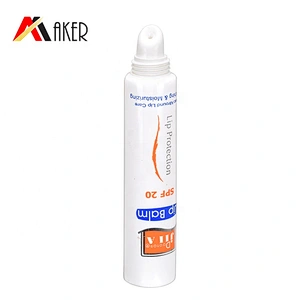 Hot sale custom 15ml LDPE plastic white squeeze empty lip gloss tube container