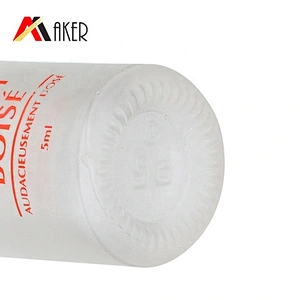 Fashion design 5ml empty frosted deodorant perfume glass roll on bottle with glass roller ball and screw cap