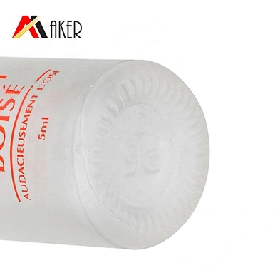 Fashion design 5ml empty frosted deodorant perfume glass roll on bottle with glass roller ball and screw cap