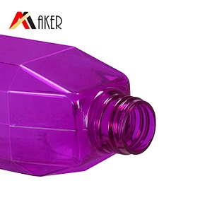 China  supplier 200ml plastic pet custom purple empty body lotion bottle with lotion pump
