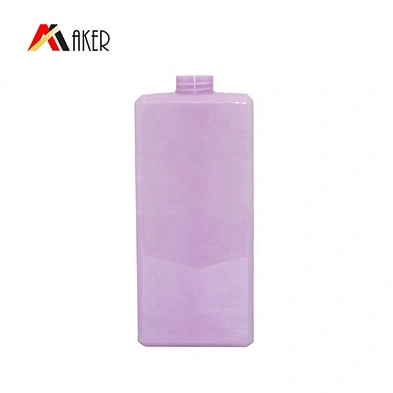 Customized color 500ml square PETG plastic shampoo bottle with lotion pump