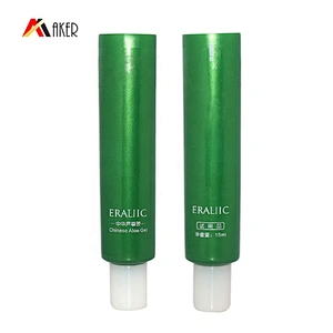 Empty LDPE plastic 15ml eye cream cosmetic plastic tube packaging with screw cap