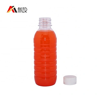 Plastic juice round 300ml empty plastic PET bottle for mineral water