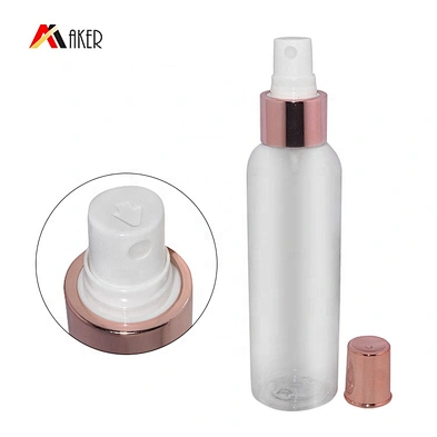 Factory Price High Quality Cosmetic Bottle Pump Fine Mist Sprayer 24/410 Rose Gold Plastic Standard Carton Non Spill 10000pcs