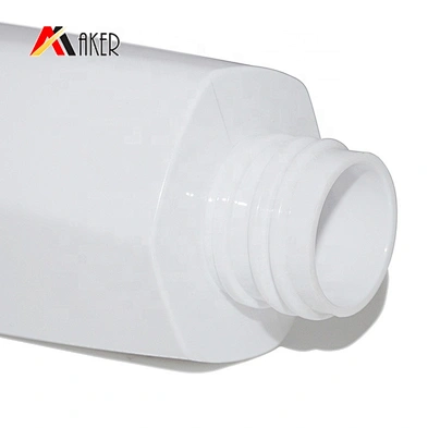 China factory supplier unique shape white pump 50ml small pet plastic shampoo bottle travel shampoo bottle