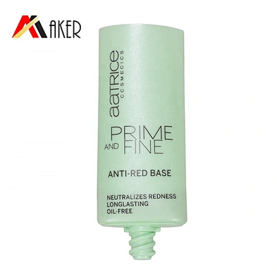 Empty pearl matte green super flat 25ml cosmetic foundation CC BB cream packaging tube with screw cap