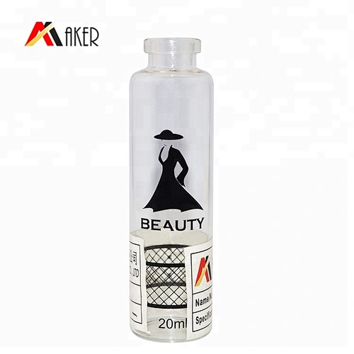 New Products 5ml 10ml 20ml Wholesale Cosmetic Ampoule Empty Glass Serum Bottle With Screen Printing Labeling