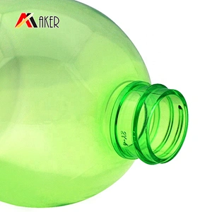 Wholesale custom design 500ml empty green round pet plastic hand wash bottle with pump