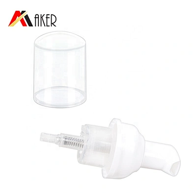 2019 Newest custom design empty PET white 50ml foam pump bottle with covered cap