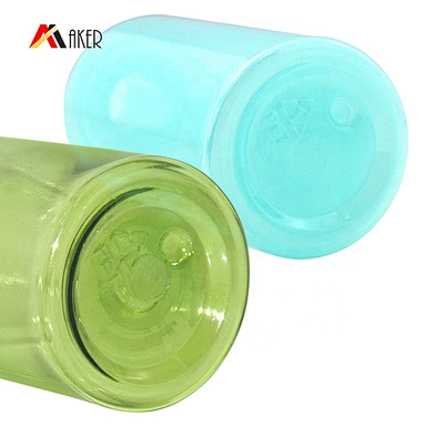 Empty cylinder round small 15ml cosmetic skin care PET lotion plastic bottle with screw cap