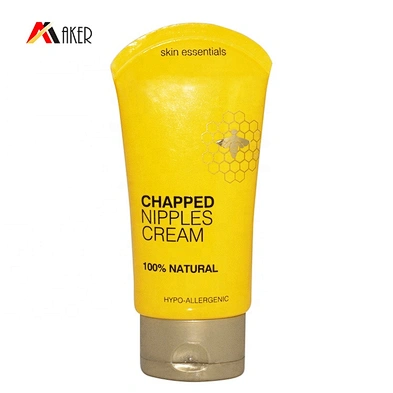 Wholesale 30ml empty oval  LDPE plastic cosmetic hand cream face cream soft tube packaging with plastic flip top cap