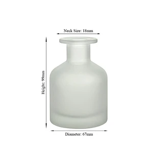 wholesale frost 150ml aroma reed spread incense glass diffuser bottle with cork